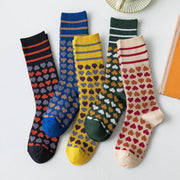 Hong Kong and Taiwan British Style Calf Socks Mori Harajuku Complex Long Socks - WAlMYe #